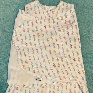 Halo Wildflower Print Sleepsack Swaddle Newborn 0-3 Months Like New